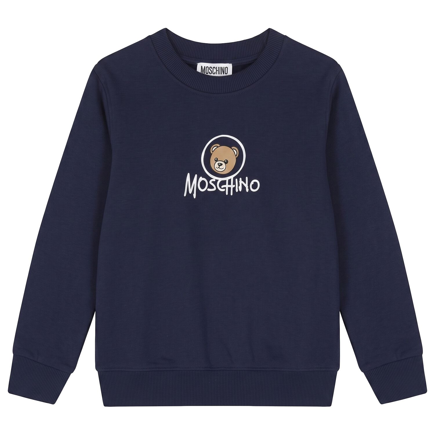 Navy Blue Teddy Bear Logo Sweatshirt, 1, hi-res