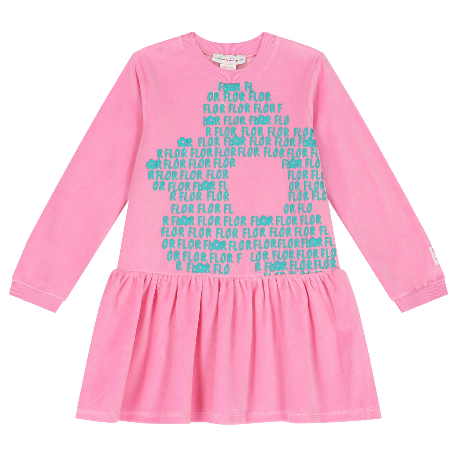 Girls Pink & Green Dress Set, 1, hi-res