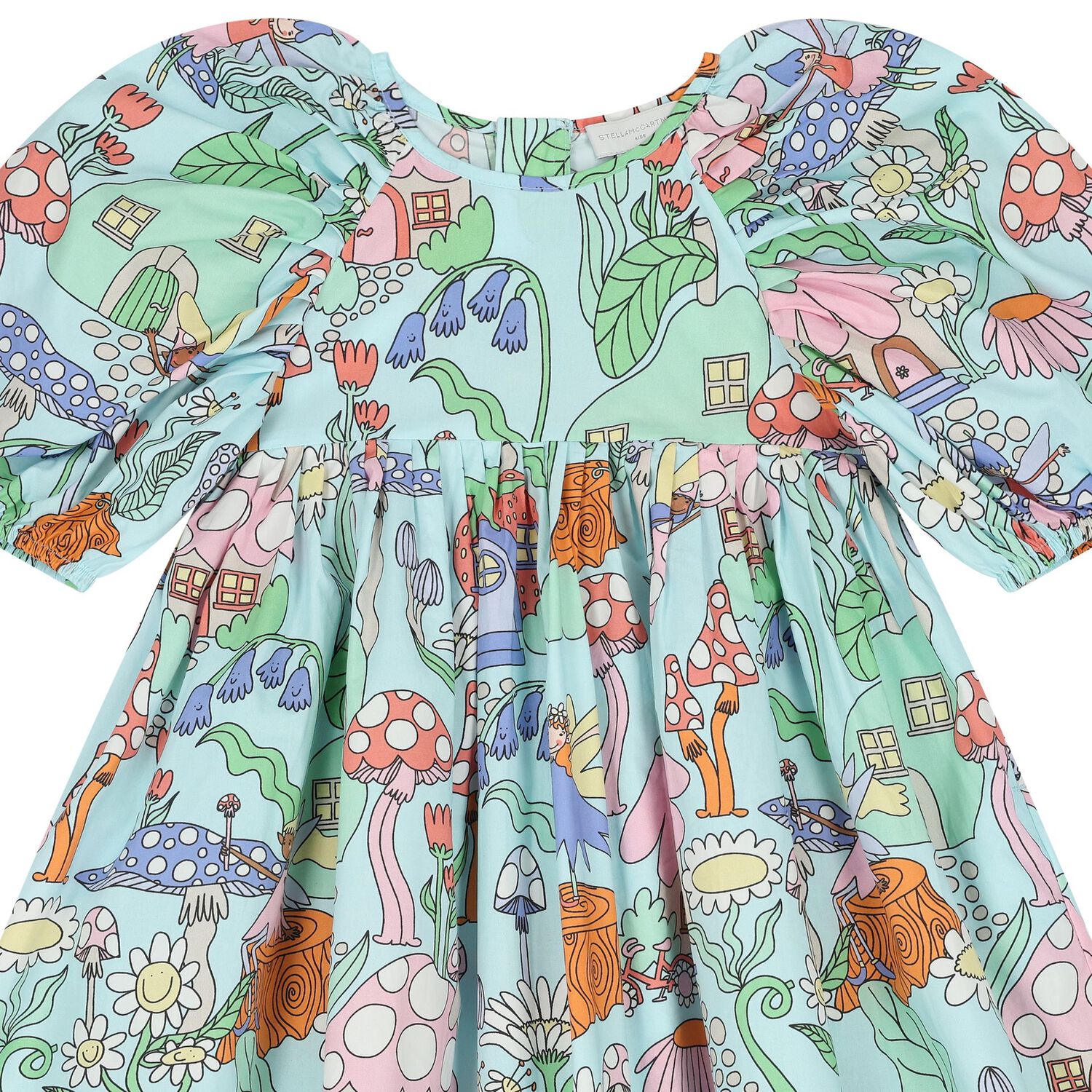 Girls Multi-Colored Fairies Dress, 1, hi-res