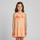Girls Orange Logo Dress, 1, hi-res