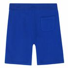 Boys Blue Logo Shorts, 1, hi-res