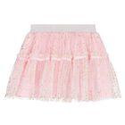 Girls Pink Tulle Skirt Set, 2, hi-res