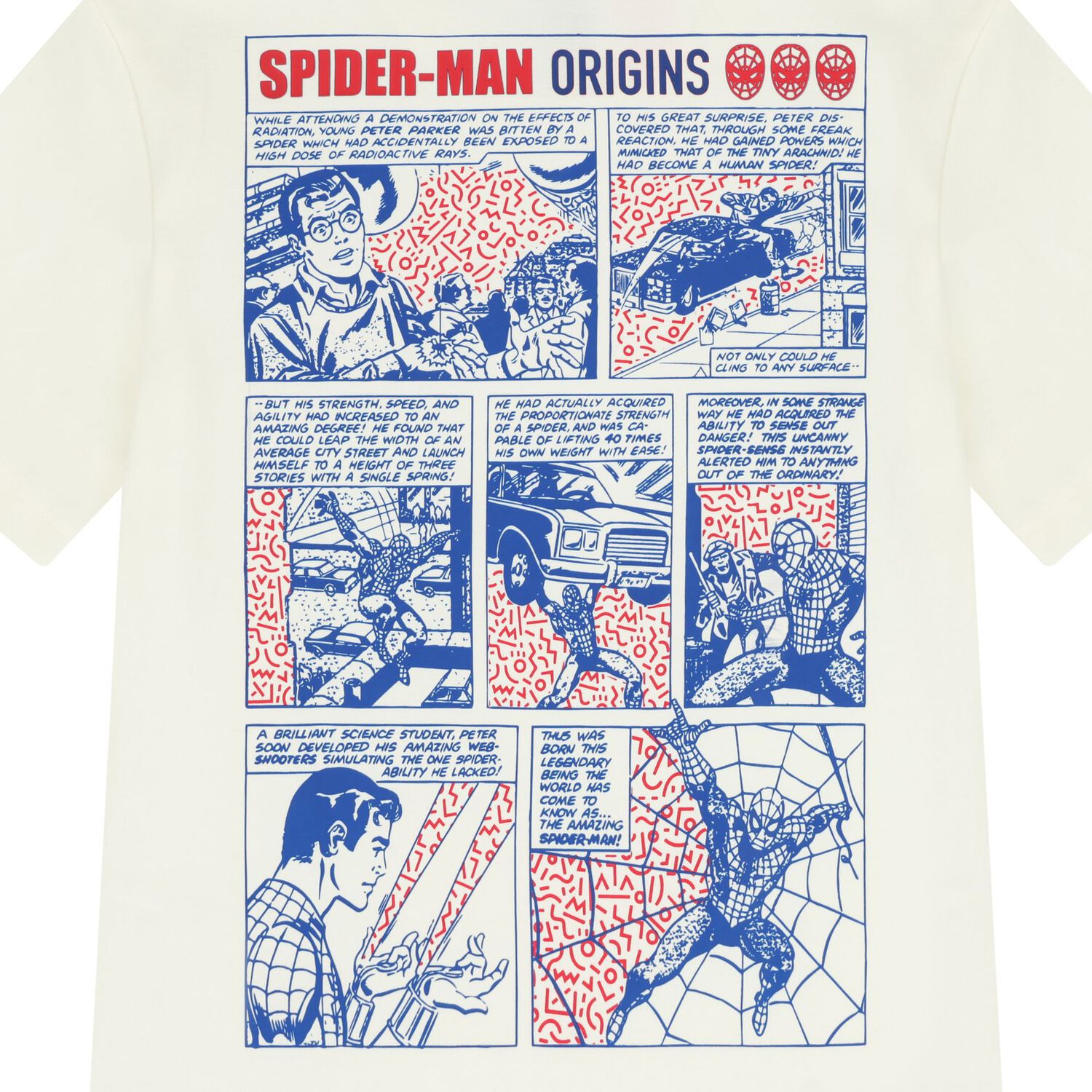 Boys Ivory Marvel Spider Man T-Shirt, 1, hi-res