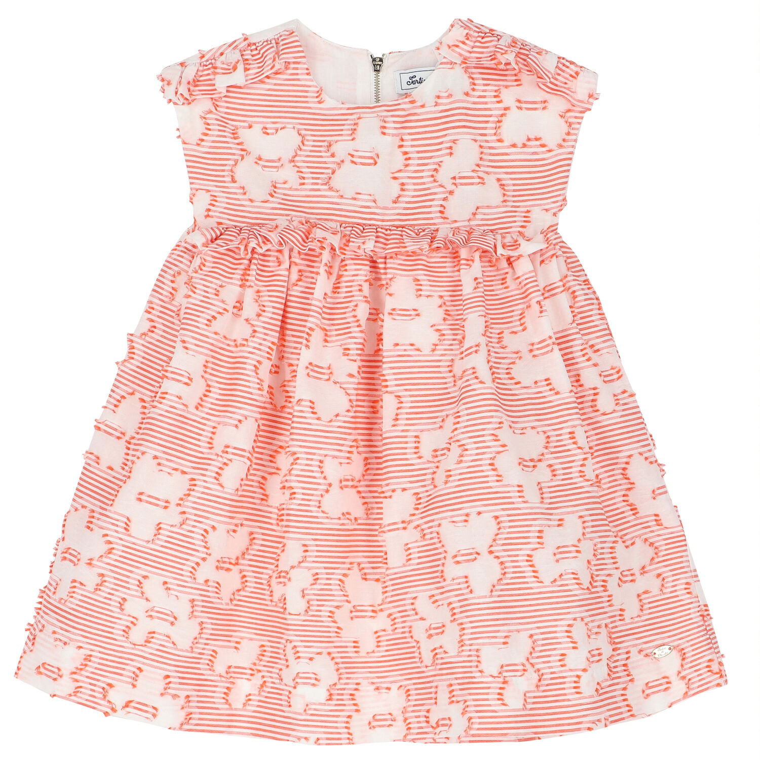 Girls White & Red Dress, 1, hi-res