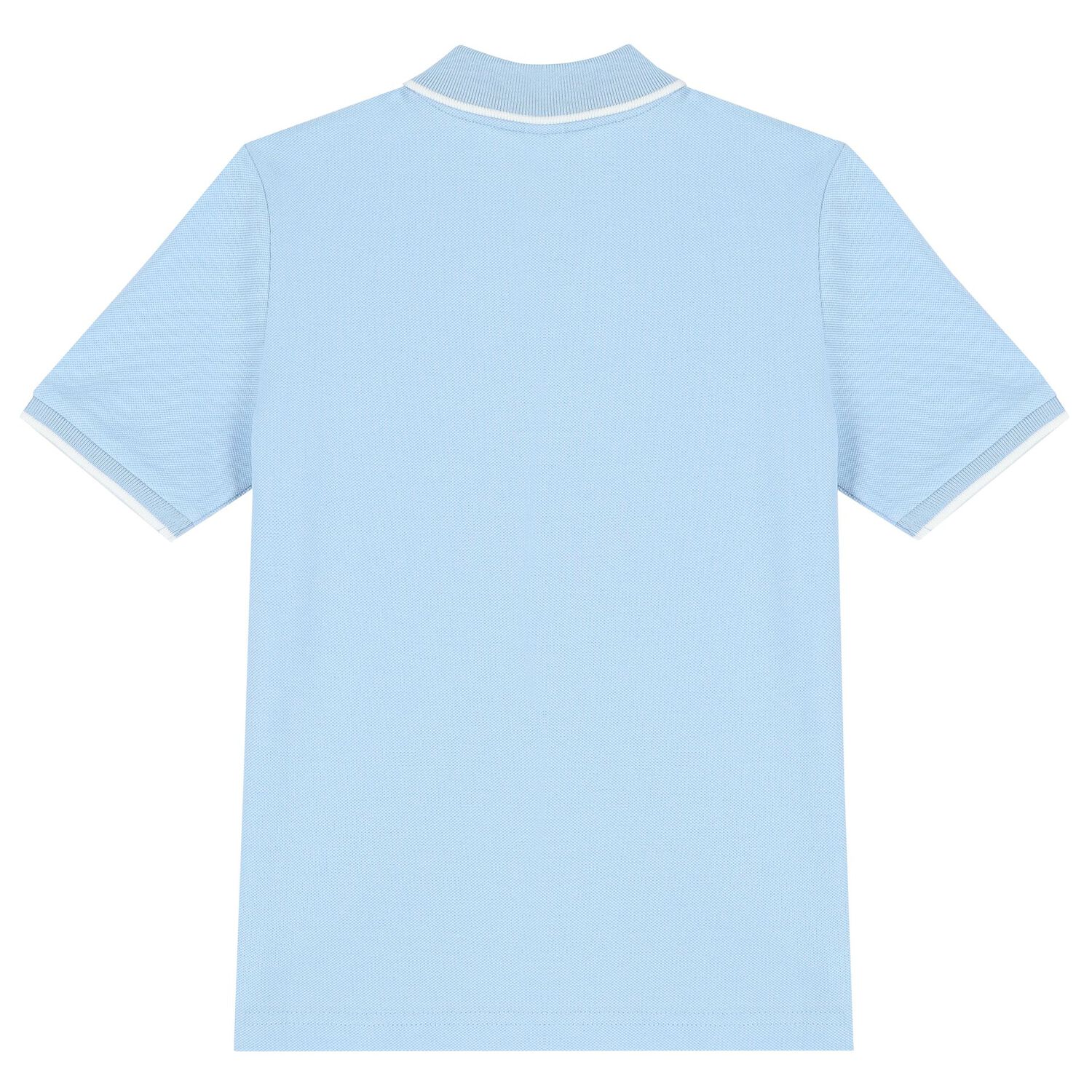 Boys Pale Blue Logo Polo Shirt, 2, hi-res image number null