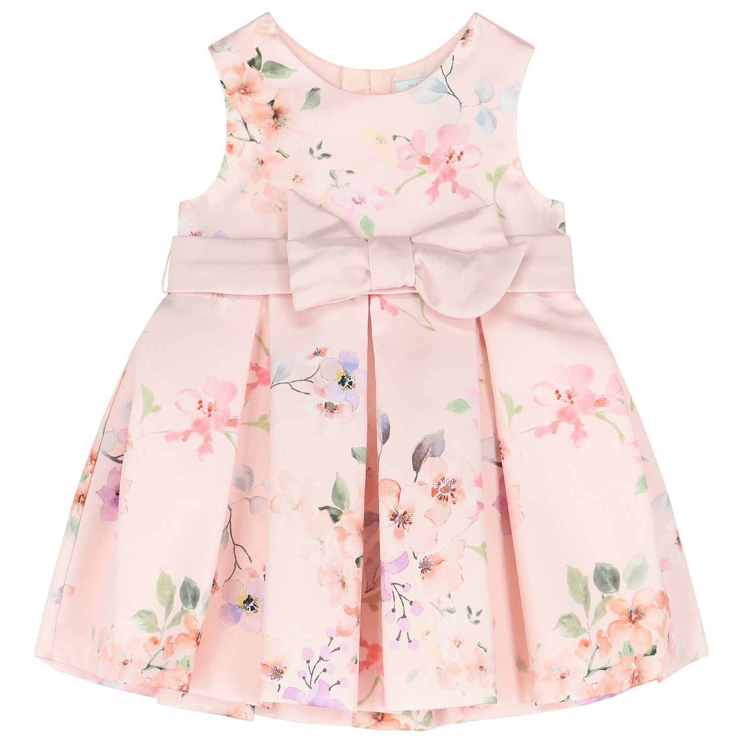 Younger Girls Pink Floral Dress, 1, hi-res image number null