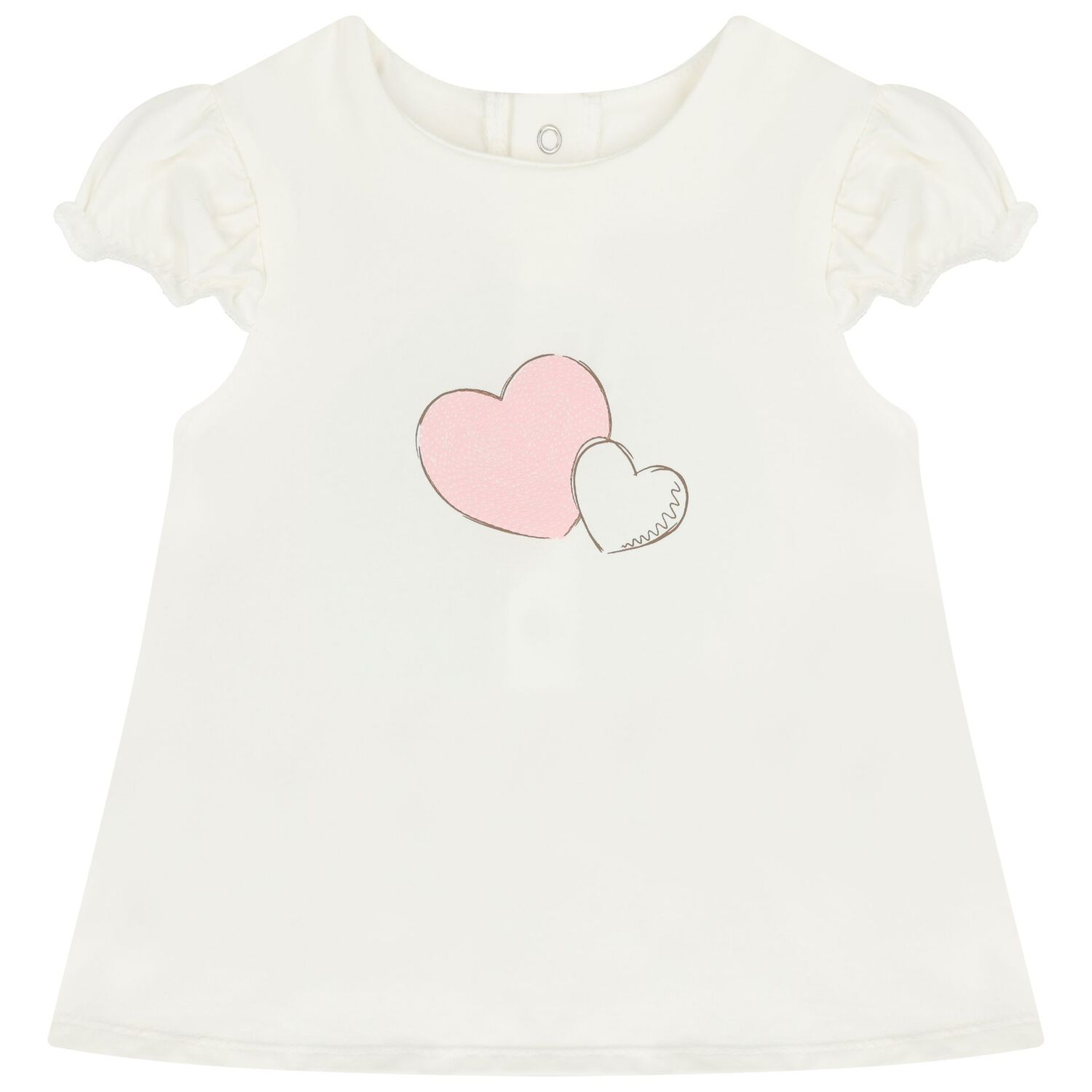 Baby Girls Ivory & Pink Shorts Set ( 2-Pack ), 2, hi-res