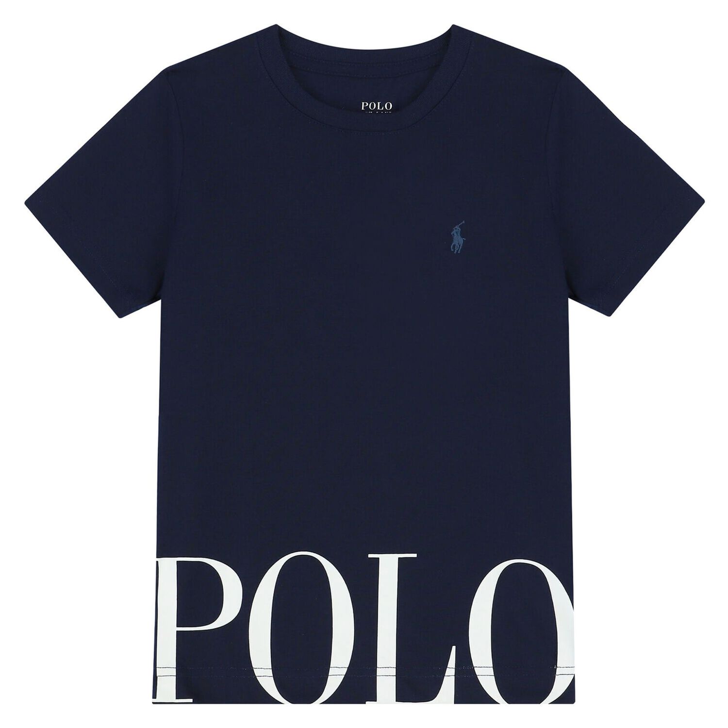 Boys Navy Logo Pyjamas, 1, hi-res