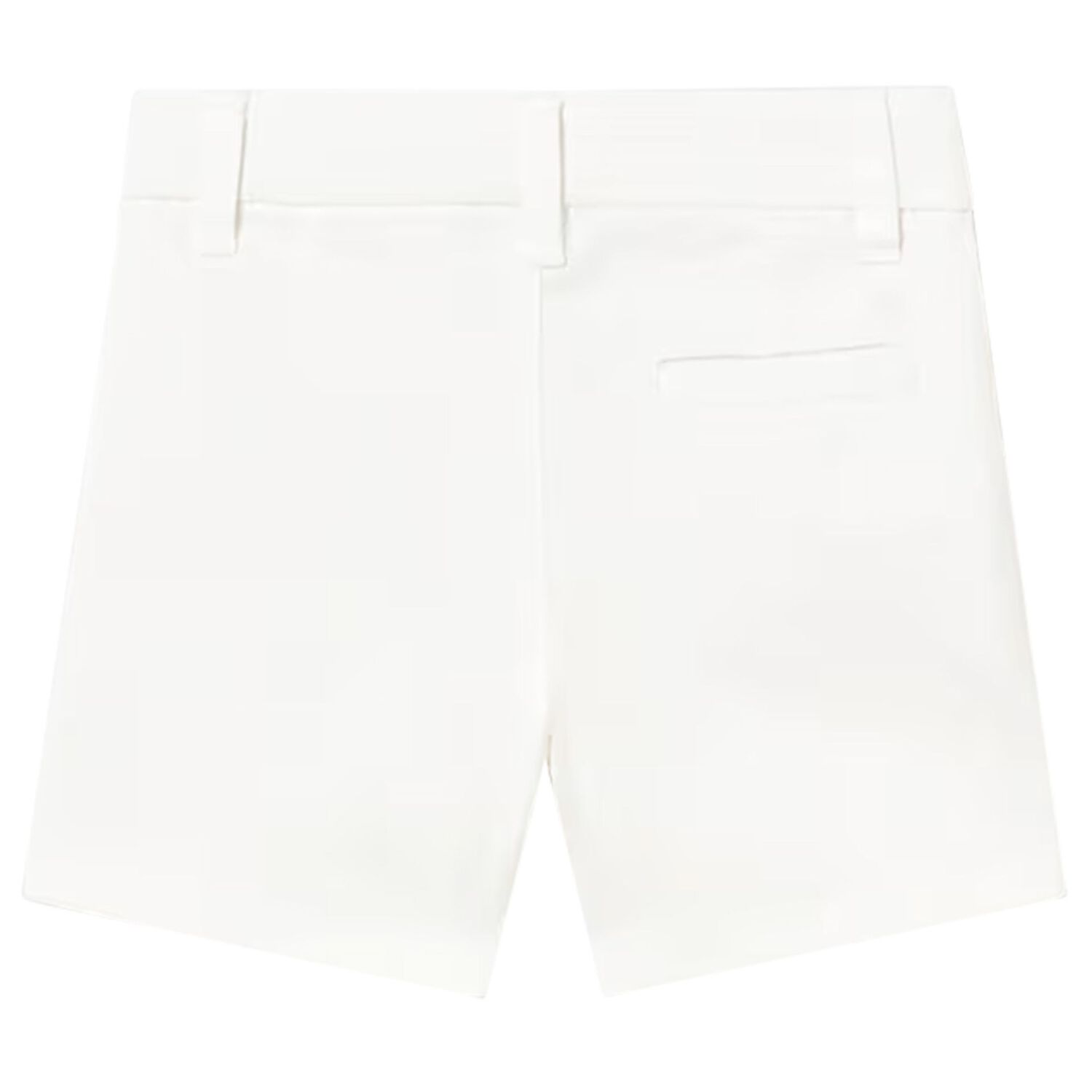 Younger Boys White Shorts, 4, hi-res