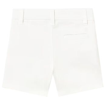 شورت أطفال باللون الأبيض للأولاد
