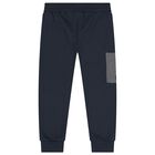 Boys Navy Blue & Grey Tracksuit Set ( 3 Piece ), 3, hi-res