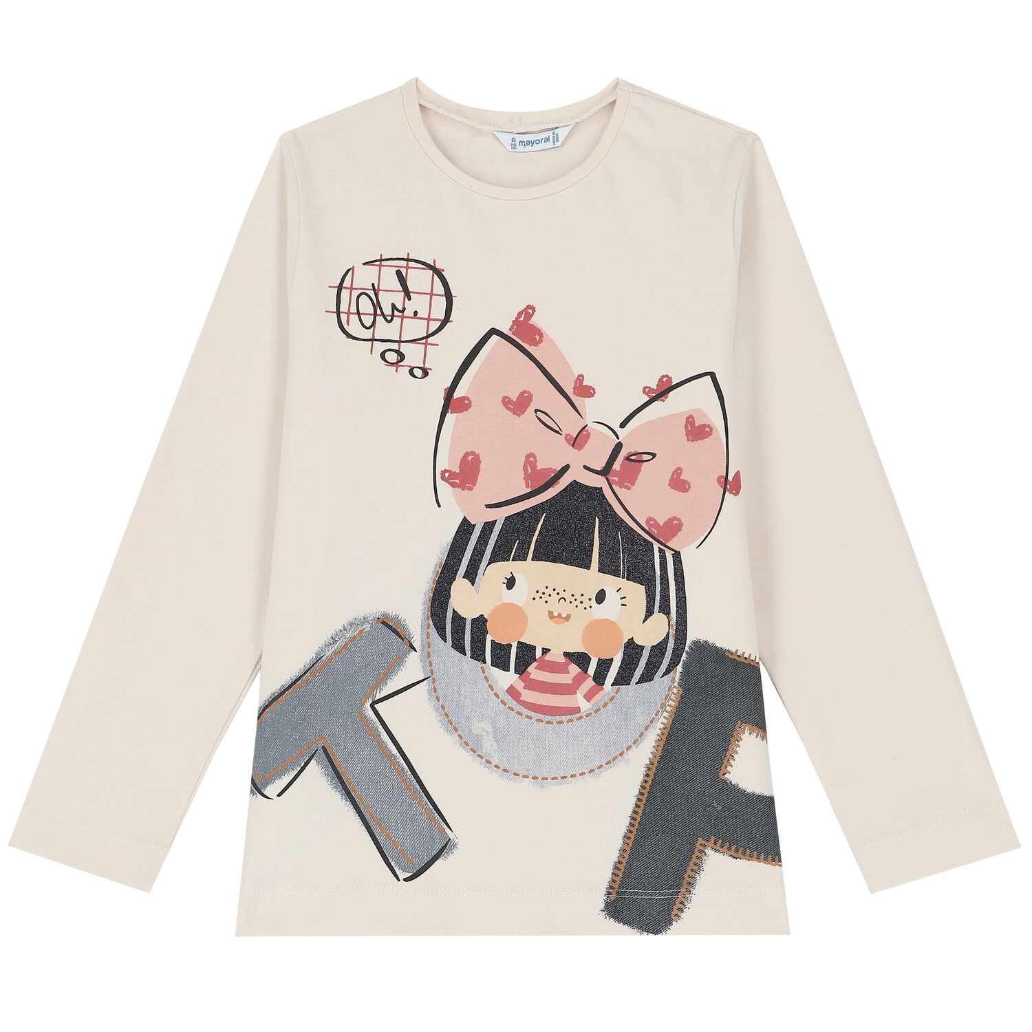 Girls White, Pink & Grey Leggings Set, 2, hi-res