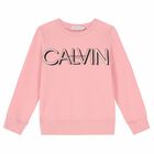 Girls Pink Logo Sweatshirt, 1, hi-res