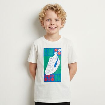 Boys White Logo T-Shirt