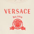 Younger Ivory Medusa Logo Hooded Top, 1, hi-res