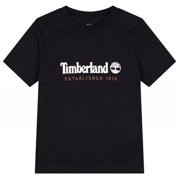 Boys Black Logo T-Shirt