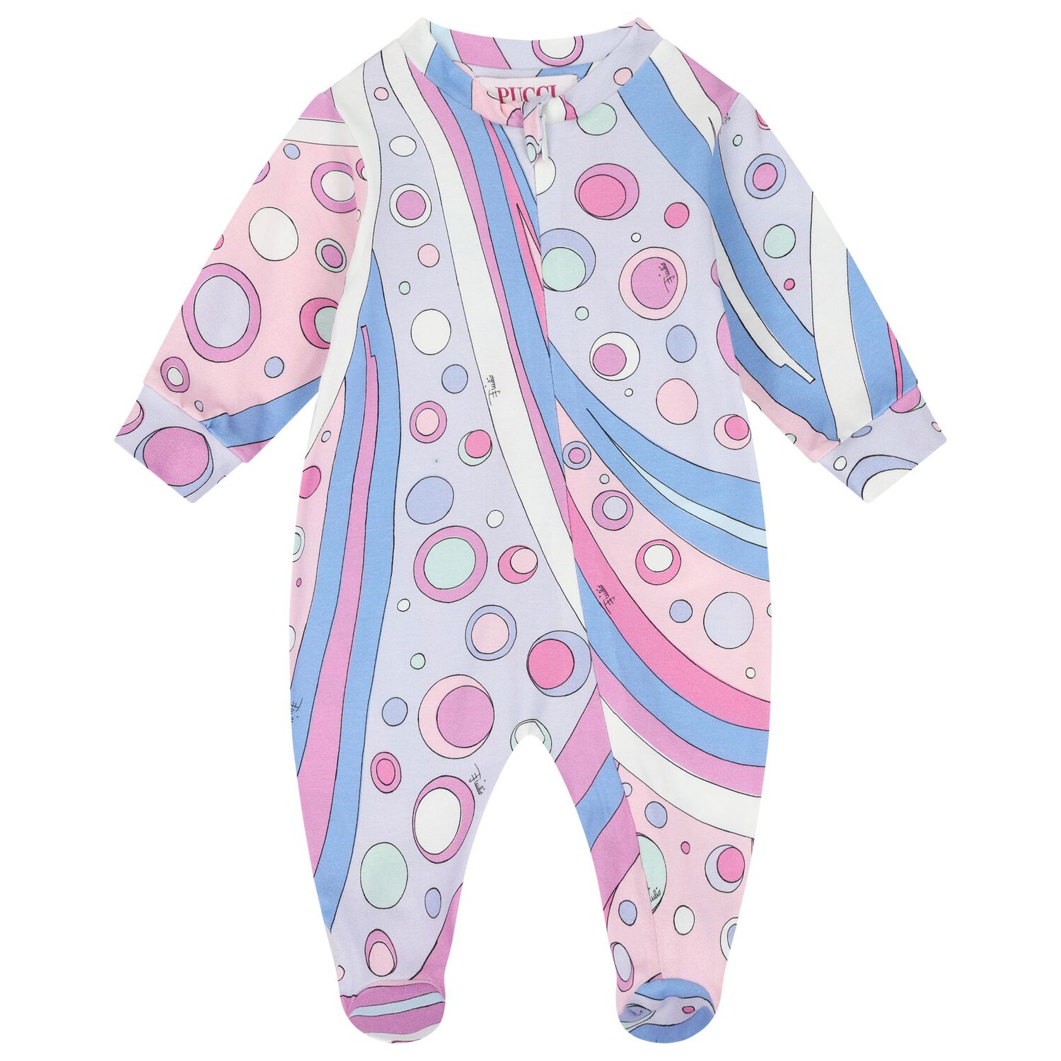 Baby Girls Pink & Lilac Fontane Babygrow Gift Set, 2, hi-res
