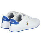 Boys White Logo Trainers, 1, hi-res