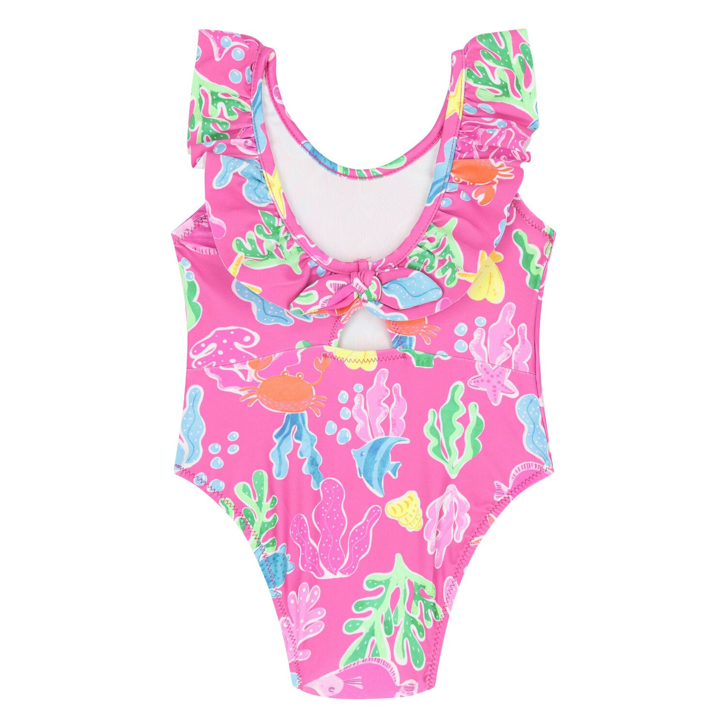 Younger Girls Pink Swimsuit, 1, hi-res image number null