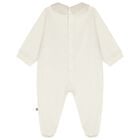 Ivory Teddy Bear Logo Babygrow Set, 1, hi-res