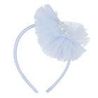 Girls Blue Tulle Headband, 1, hi-res