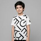 Boys White Logo T-Shirt, 2, hi-res