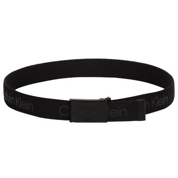 Boys Black Logo Belt