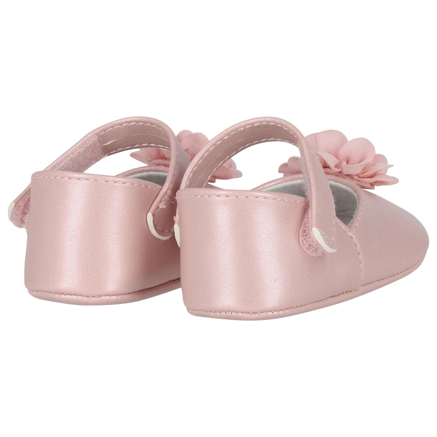 Baby Girls Pink Flower Pre Walker Shoes, 2, hi-res image number null
