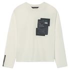 Boys Ivory Long Sleeve Top, 1, hi-res