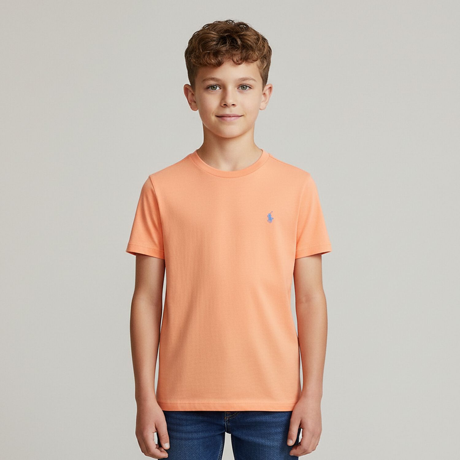 Boys Orange Logo T-Shirt, 1, hi-res image number null