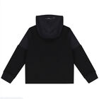 Boys Black Aston Martin Logo Hooded Zip Up Top, 1, hi-res