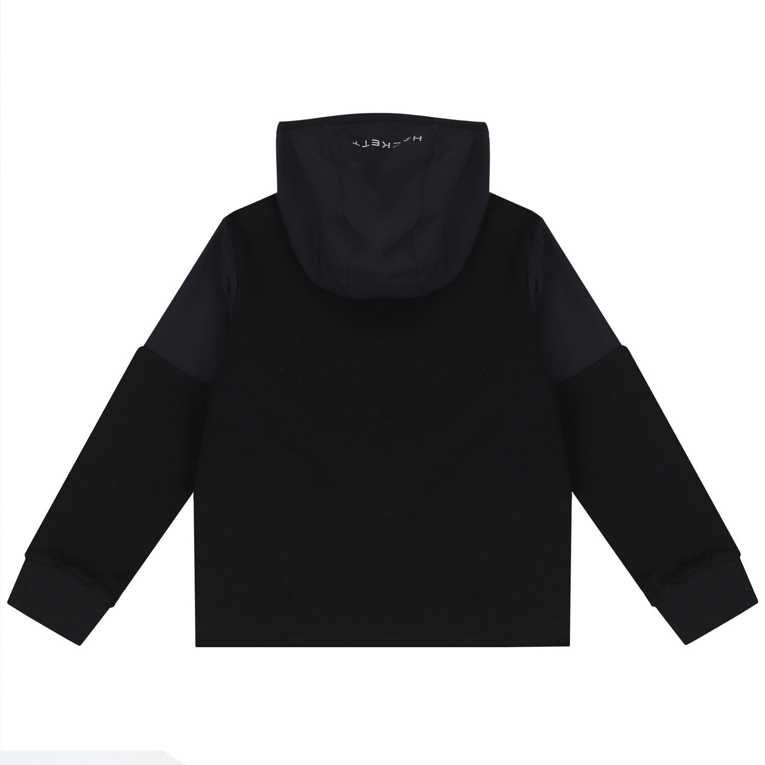 Boys Black Aston Martin Logo Hooded Zip Up Top, 1, hi-res