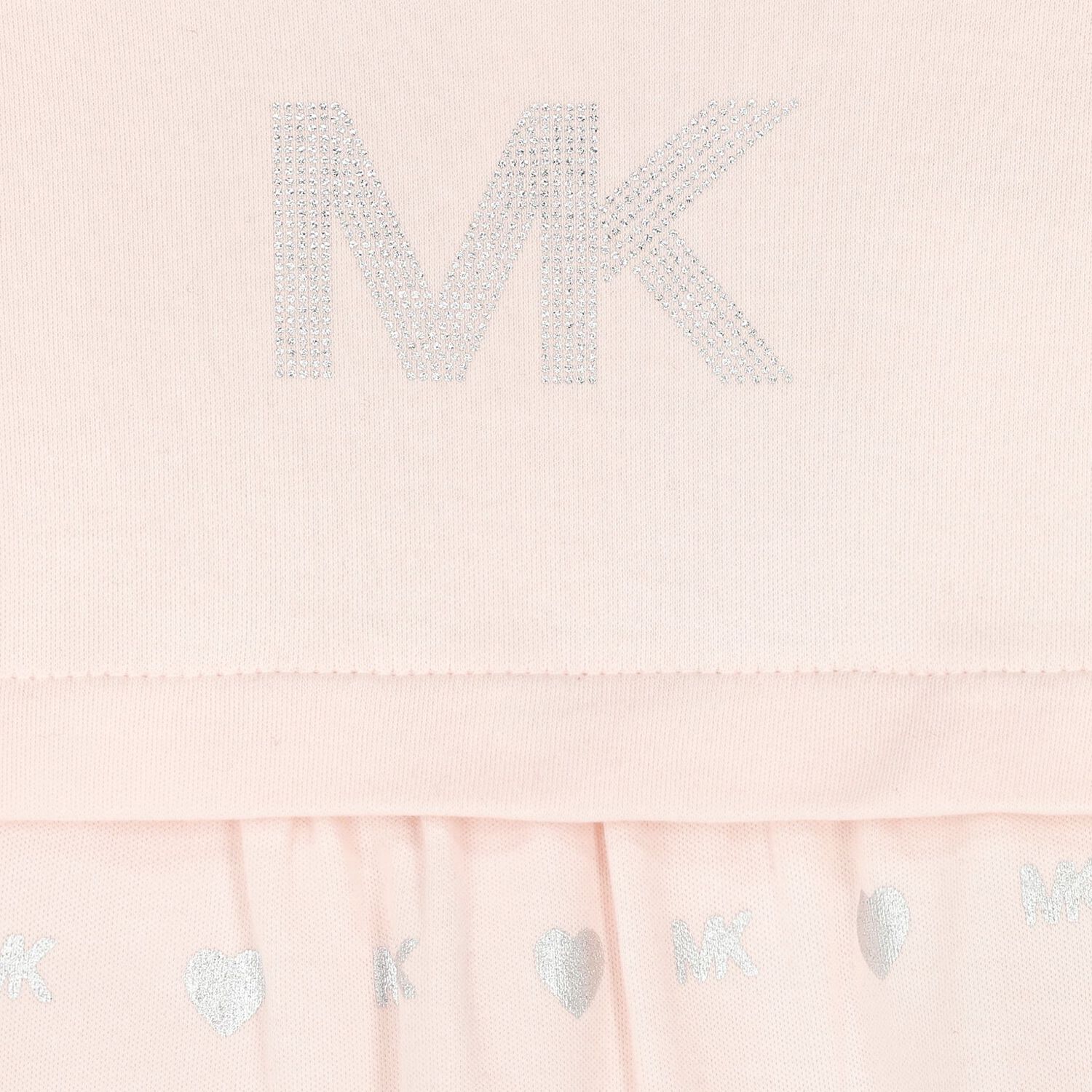 Baby Girls Pink & Silver Logo Babygrow Gift Set, 2, hi-res