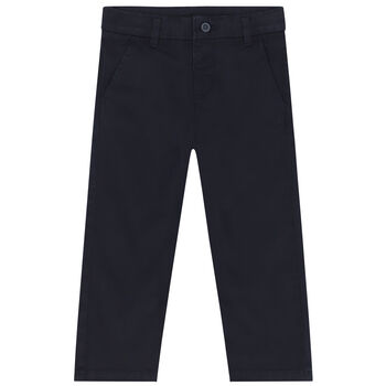 Younger Boys Navy Blue Chino Trousers