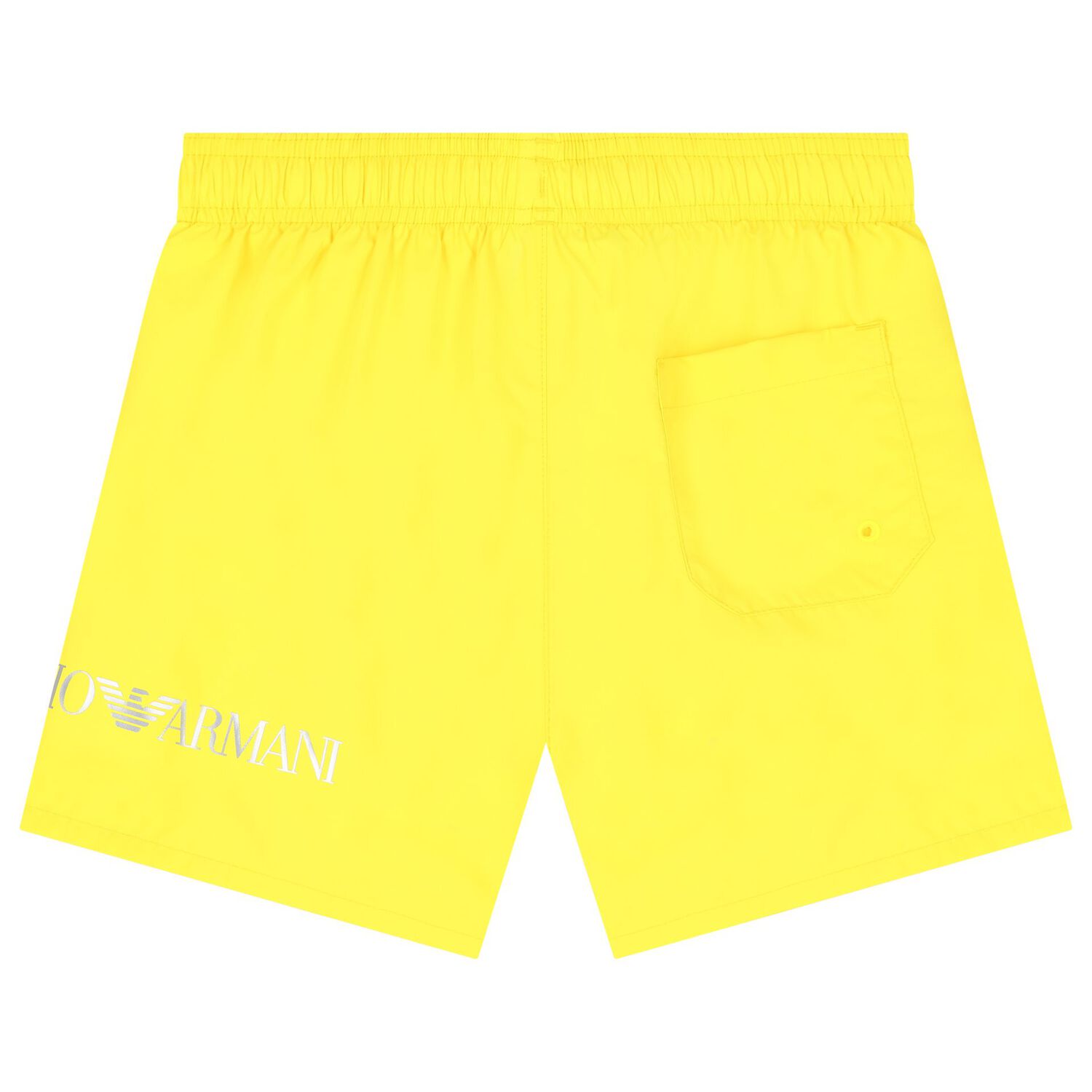 Boys Yellow Logo Swim Shorts, 1, hi-res