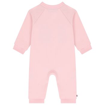 Baby Girls Pink Logo Romper
