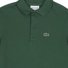 Boys Green Logo Polo Shirt, 6, hi-res