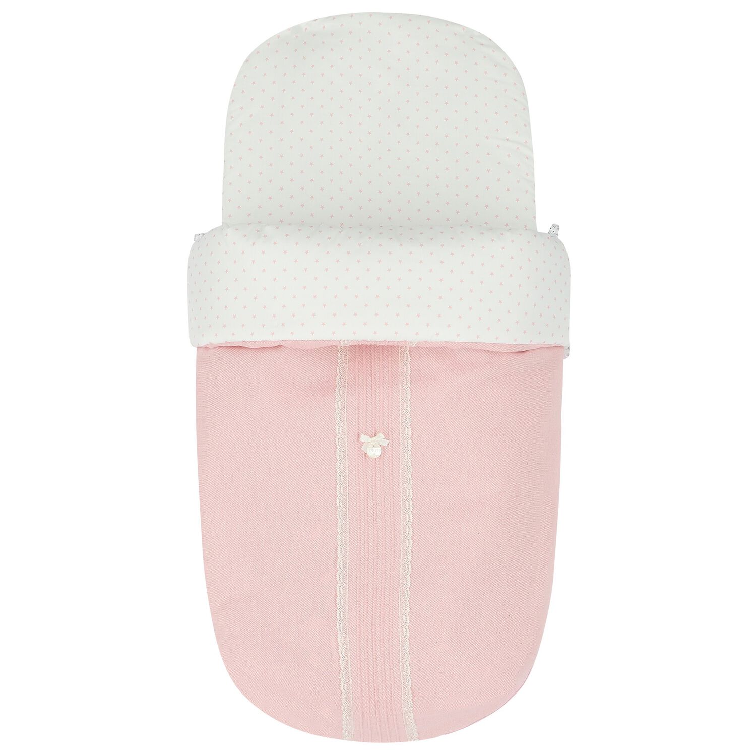 مدس عربة أطفال مزين النجوم باللون البيج والأبيض , 1, hi-res image number null