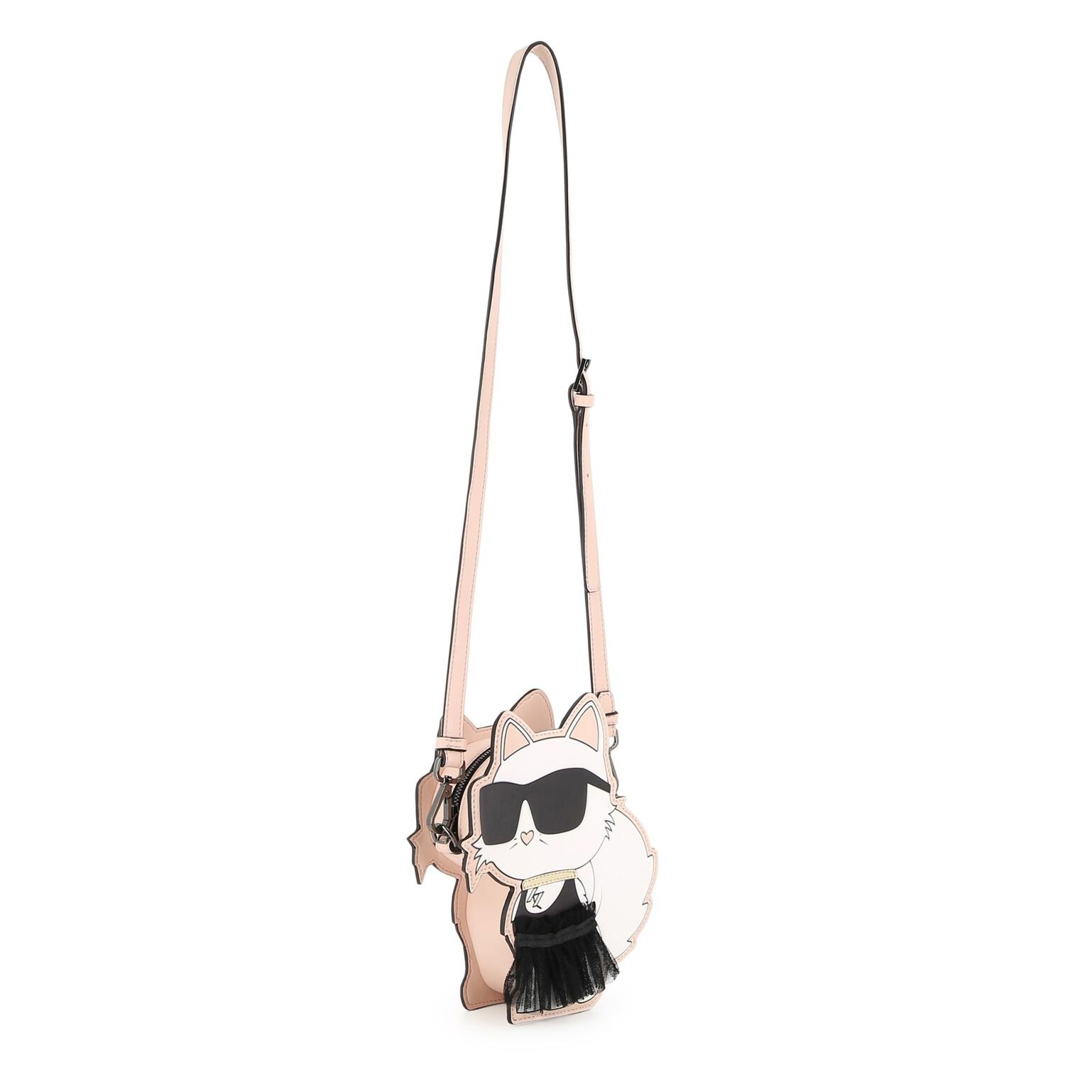 Girls White Choupette Handbag ( 21cm ), 1, hi-res