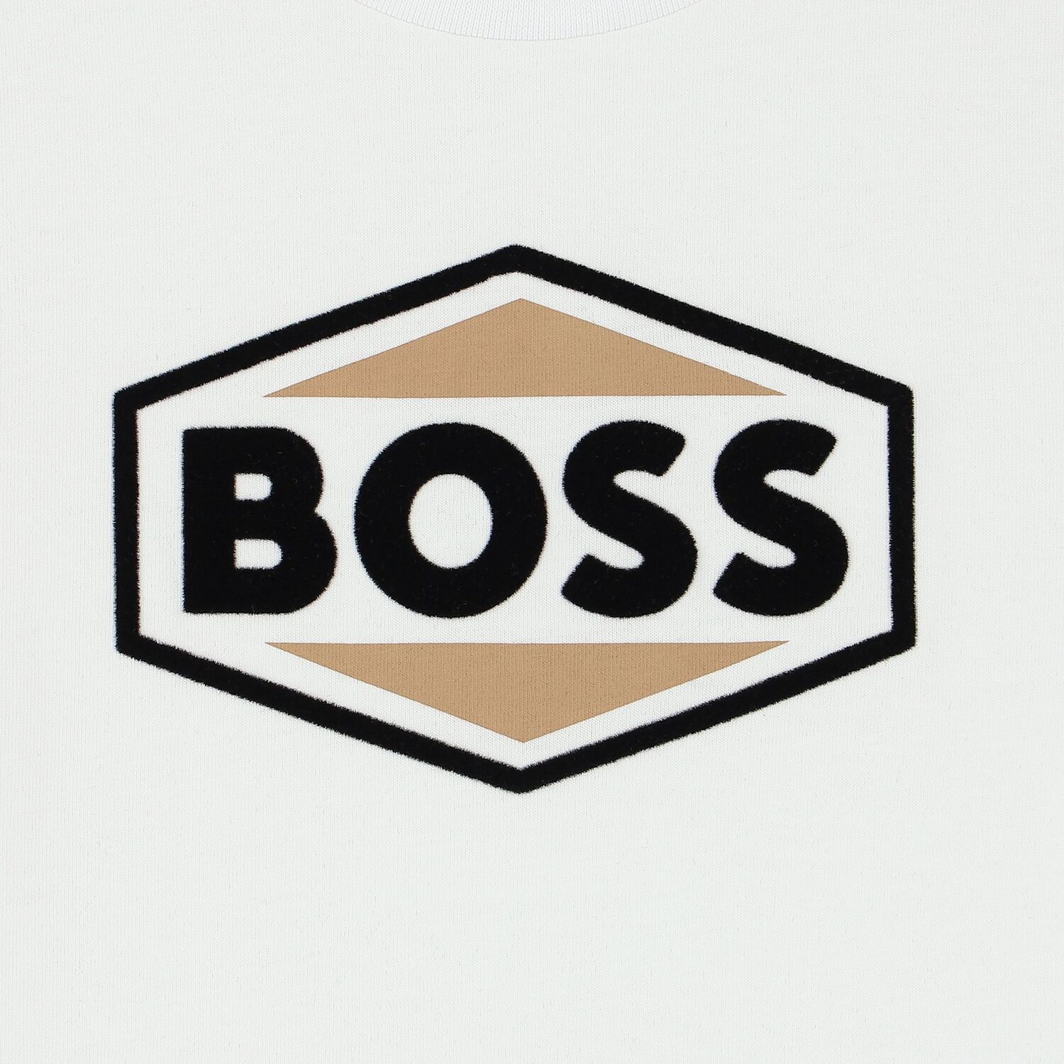 توب أولاد بأكمام بالشعار باللون الأبيض, 1, hi-res image number null