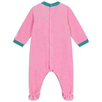 Baby Girls Pink & Green Babygrow
