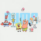 طقم شورت بطبعة سبونجبوب بالشعار باللون الأبيض والأسود, 1, hi-res