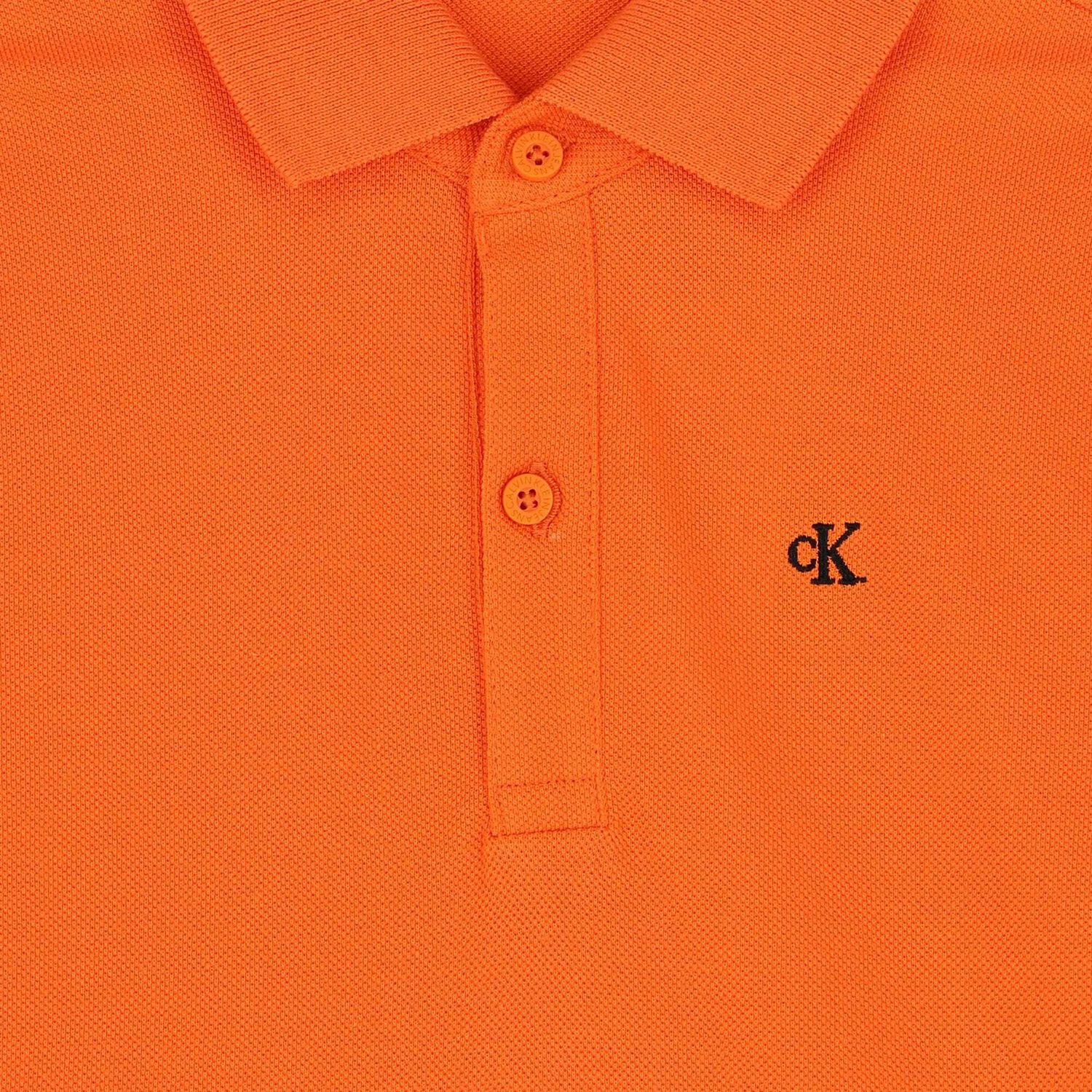 Boys Orange Polo Shirt, 1, hi-res