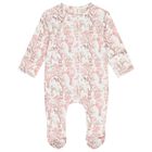 طقم هدايا ملابس أطفال بشعار افريقيا باللون الابيض والوردي للبنات, 2, hi-res