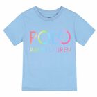 Girls Blue Logo T-Shirt, 1, hi-res