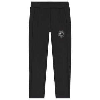 Boys Black Logo Joggers