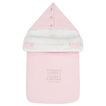 مدس وردي وأبيض للفتيات الصغيرات