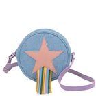 Girls Blue Shooting Star Shoulder Bag, 1, hi-res