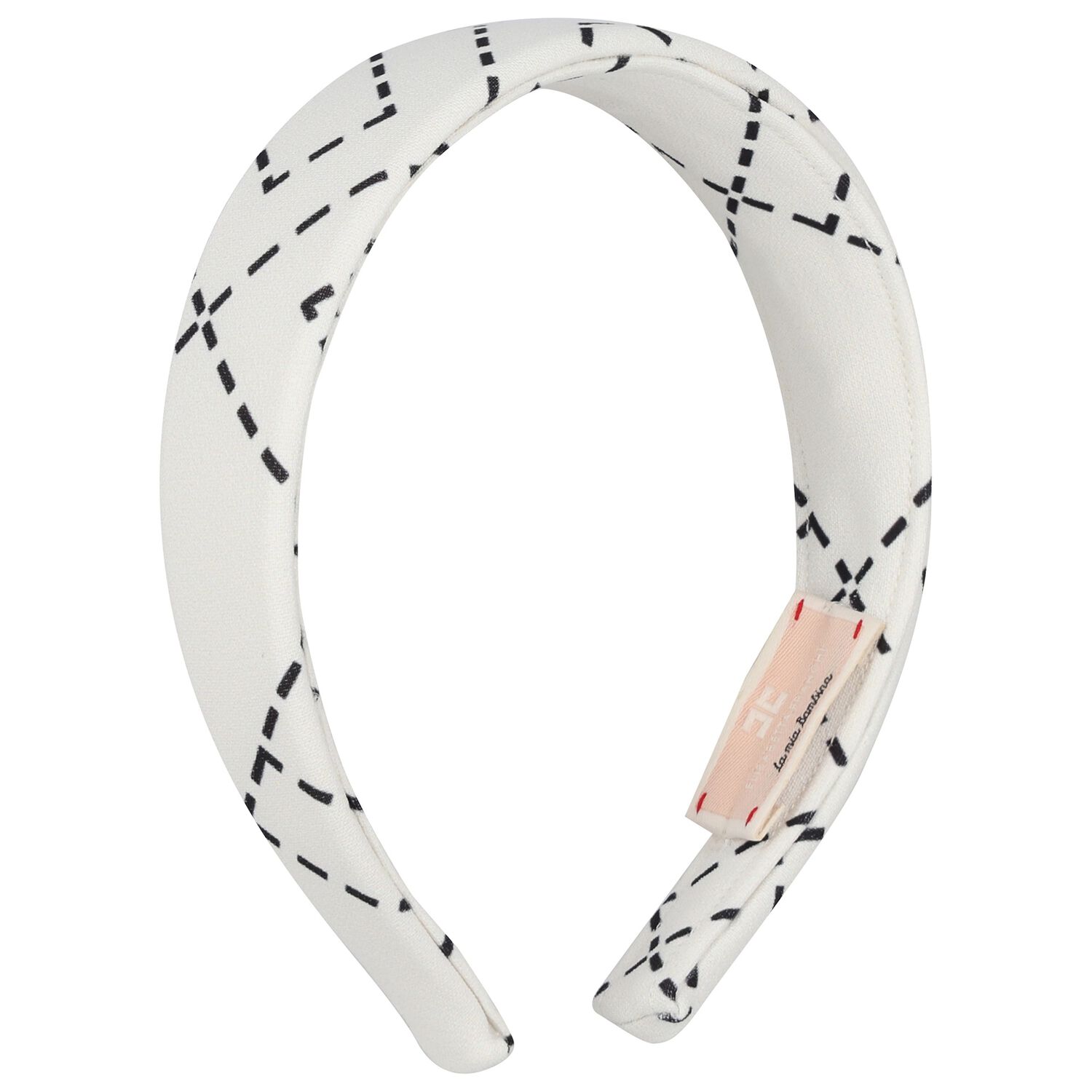 Girls White Logo Headband, 2, hi-res