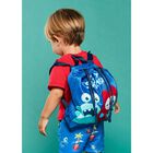 Younger Boys Blue & Red Backpack, 1, hi-res